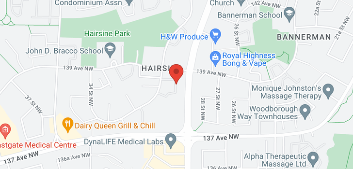 map of #39 13833 30 ST NW